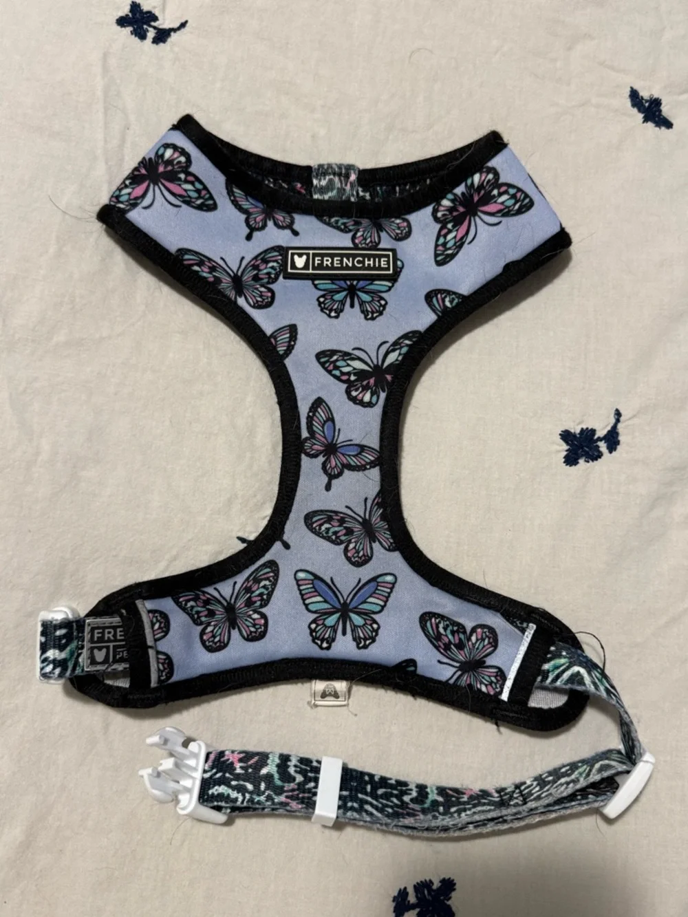 Frenchie harness butterfly Print